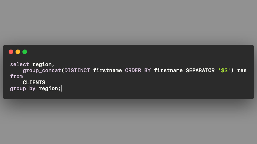 How to CONCAT in MySQL